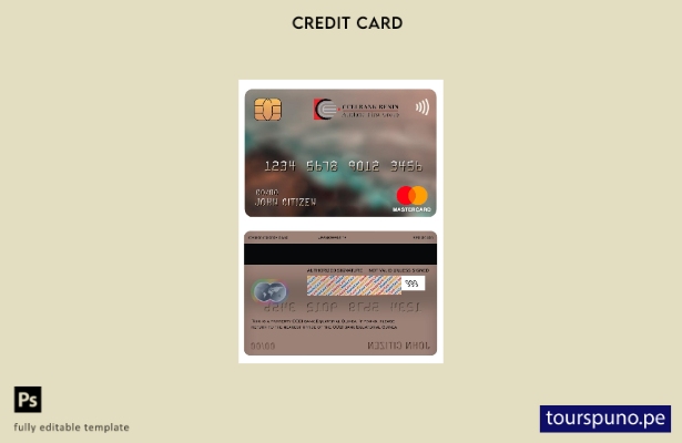 lista para imprimir plantilla de mastercard del banco CCEI de Guinea Ecuatorial
